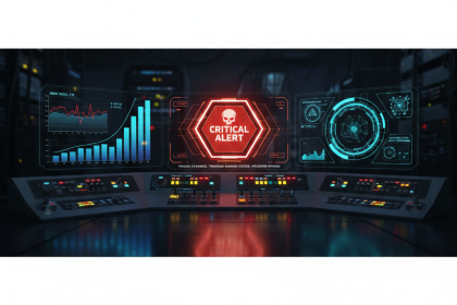 Control room dashboard showing AI safety alerts and metrics.