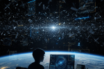 Visualization of faint space debris objects mapped around Earth by a student researcher