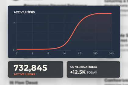 Illustration of a seven-day activity dashboard replacing subscriber counts.